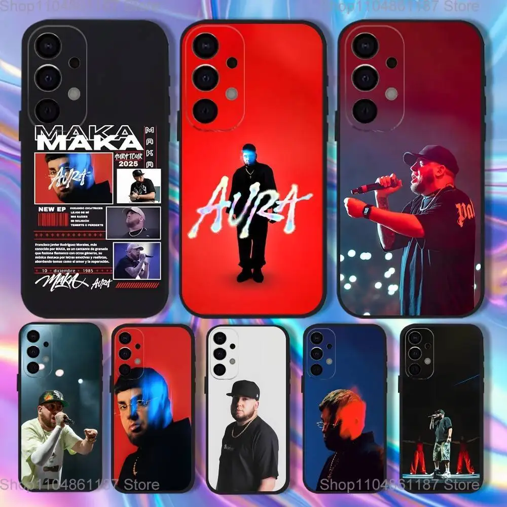 

Чехол для телефона Rapper M-Maka Aura 2025 Tour для Samsung S25, S24, S21, S22, S23, S30, Ultra, S20, Plus, Fe, Lite, 5G, черный чехол