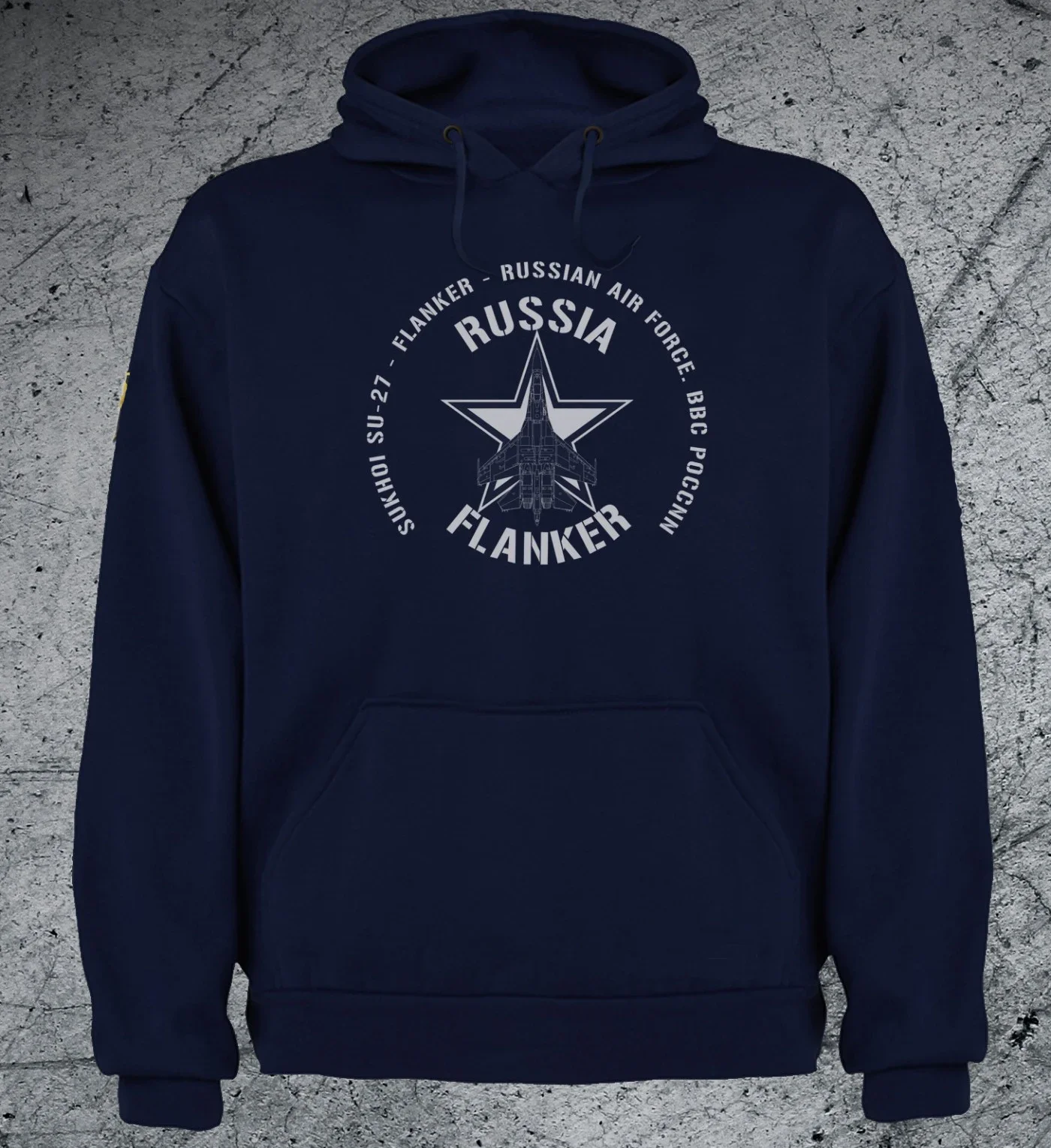

SU-27 FLANKER RUSSIA AIR FORCE MILITARY HOODIE SWEATSHIRT