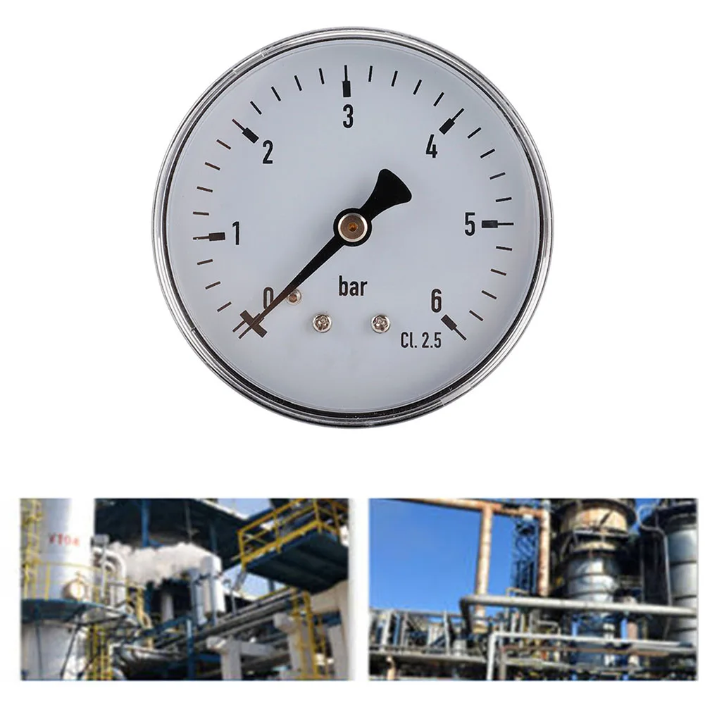 Water,Air Pressure Gauge 0-6 Bar, Pressure Gauge 1/4 Inch, Pressure Gauge Outdoor Living Home Improvement Building Hardware