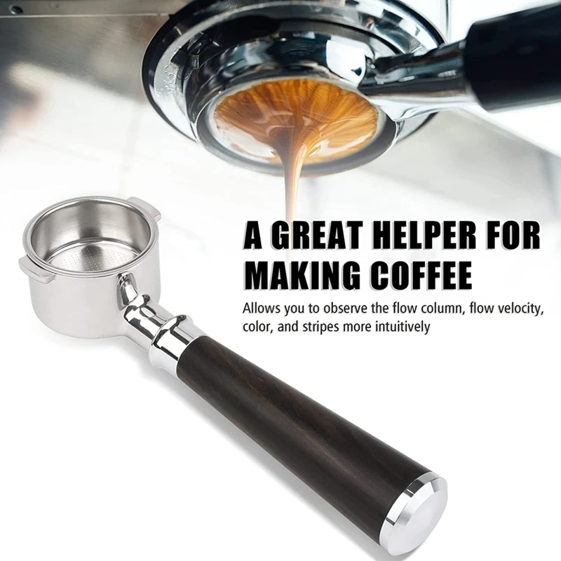 51Mm Portafilter para Delonghi ECP3420/EC155/BCO430/EC260, 51Mm Portafilter sem fundo 2 orelhas segurar peças de reposição