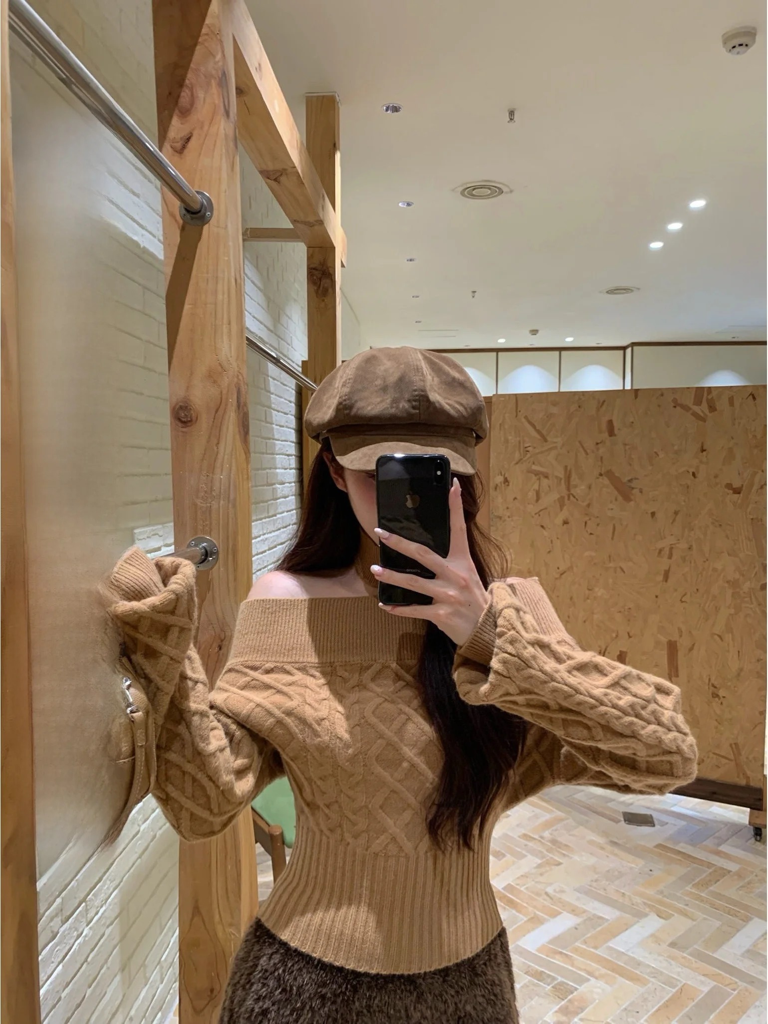

White Water Women's Long Sve Knitted Sweater And Plaited Skirt Set Casual Sle Autumn Winter Faion for Adult Ladies