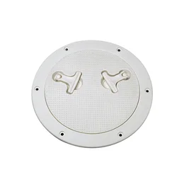 6/10 Inch Deck Plate Corrosion Resistant Marine Access Boat Inspection Hatch Cover Plate for Marine Boating Water Sport