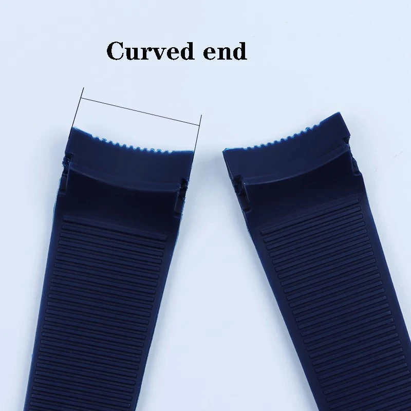 Rubber Watch Band 24mm For TAG HEUER GRAND CARRERA AQUARACER Watch Accessories Stripe Strap Silicone Watch Bracelet chain