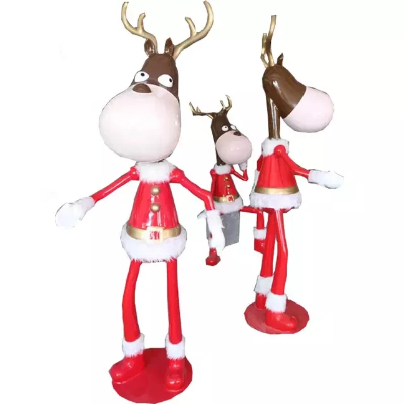 funny red dancing Christmas deer decoration