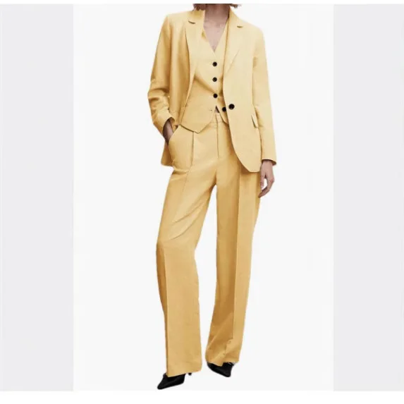 

New Women's Two-piece Professional Casual Suit Set Jacket+vest+pants