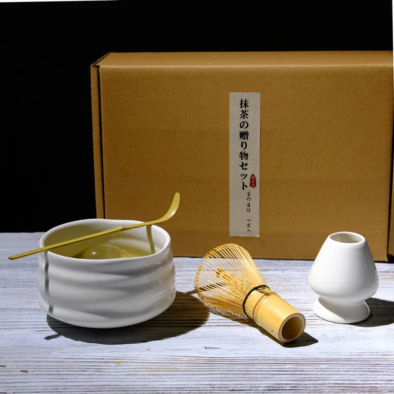 set Matcha Tea Set Ceramic Kiln Change Matcha Bowl Traditional Handmade Tea Tools Indoor Japanese Tea Culture Gift Sets