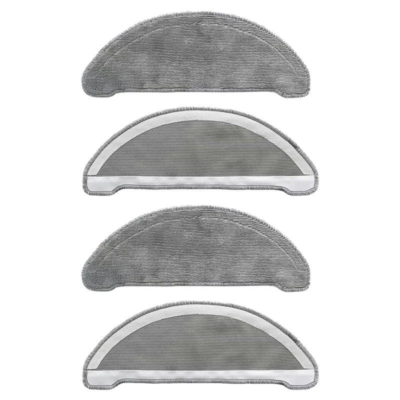 4pcs Washable Mop Rags Spare Parts For Xiaomi Roidmi EVE Plus Robotic Vacuum Cleaner High Quality Mop Cloth Accessories