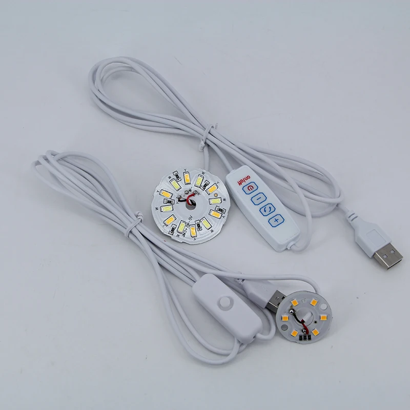 DC 5V 3W USB power cable Switch Dimmable LED Lights 2835 chip single color Reading Night Light Desk Book tablet Lamp