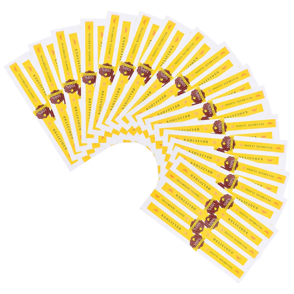 

200Pcs Bakery Sealing Stickers Self Adhesive Cake Packaging Labels Decorative Stickers for Baking Boxes Cookie Treat Bags Fresh