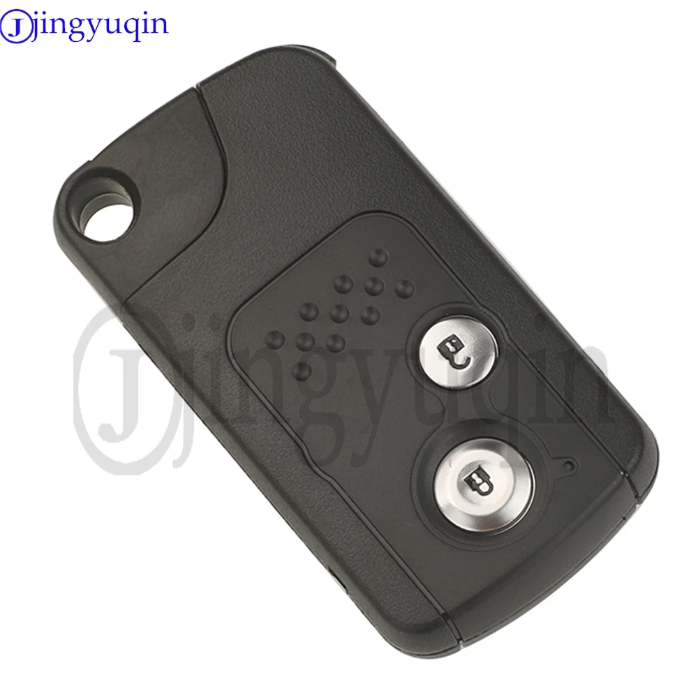 Jingyugin 2/3BTN Remote Car Key Shell For Honda CRV CR-V Fit Civic Odyssey Intelligent Accord Spirior Crosstour 2009-2016 FOB