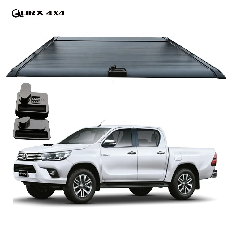

High Quality Hard Retractable Tonneau Cover Aluminium Roller Lid Shutter Pickup Truck Bed Cover for toyota Hilux/revo 2015-2022