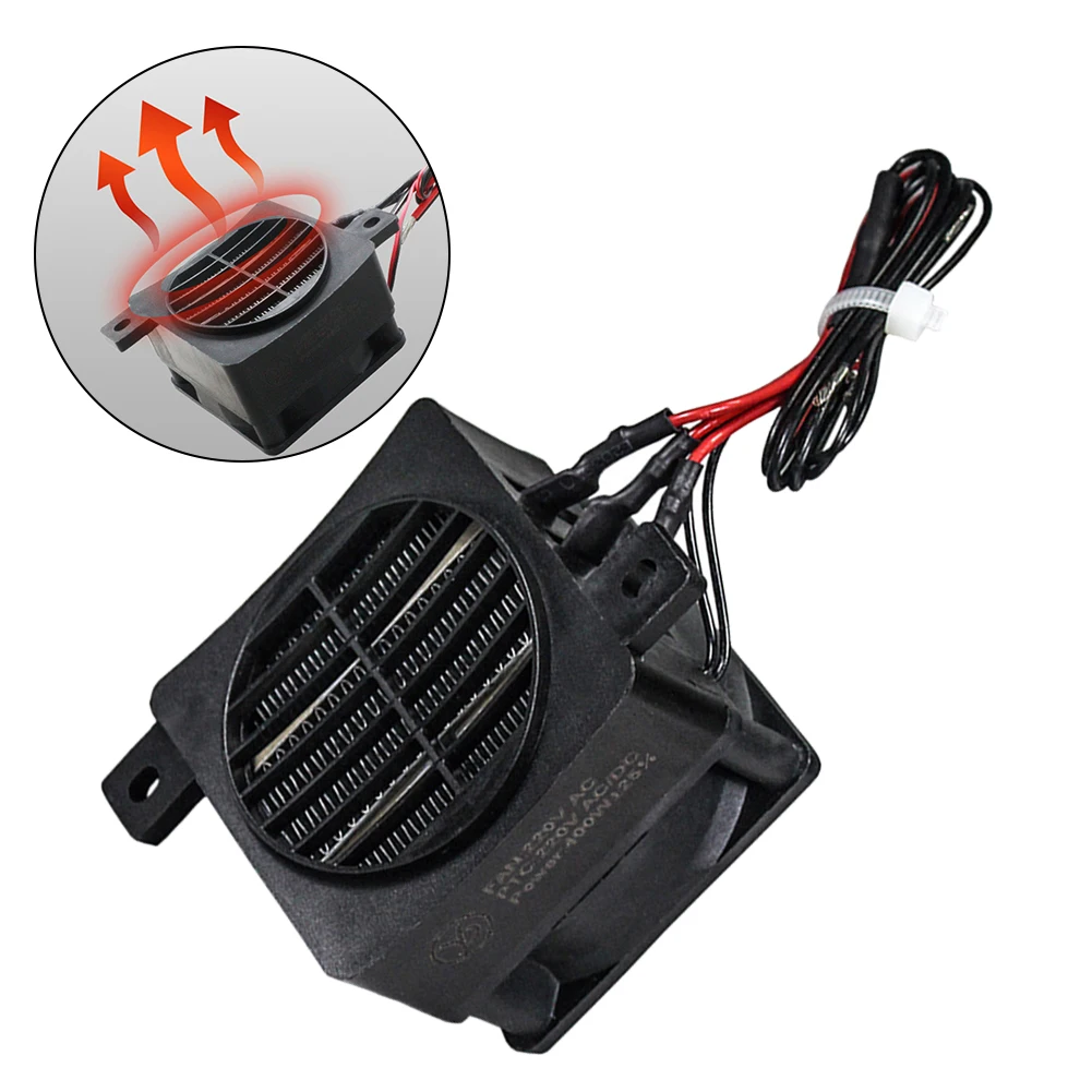 Radiador eléctrico de temperatura constante, 300W/400W AC220VC, con ventilador, calentador PTC, calentador de aire de temperatura constante, calefacción de cerámica