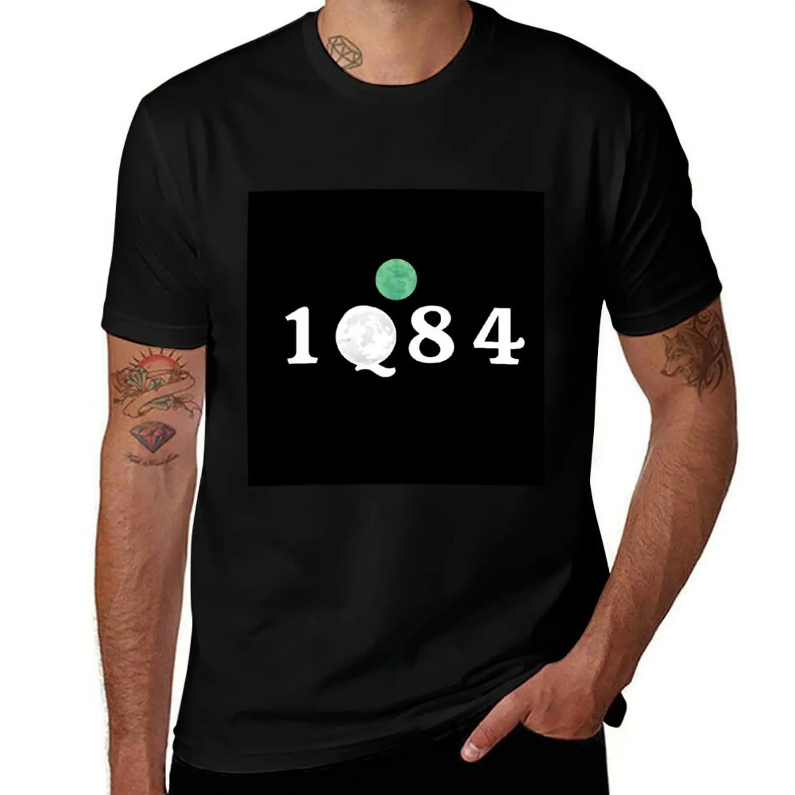 

Haruki Murakami - 1Q84 design T-Shirt football t shirt plain tops rapper graphic tees mens graphic t-shirts anime