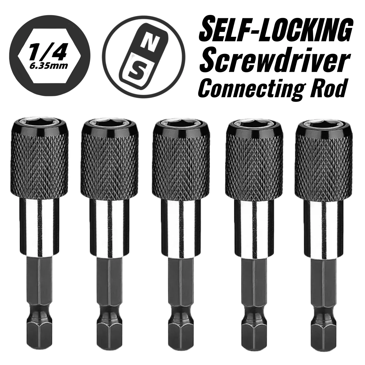

1PC Hexagonal Quick Release Self-locking Extension Rod Electric Drill Driver Quick Transfer Rod Screwdriver Extension Rod Tool