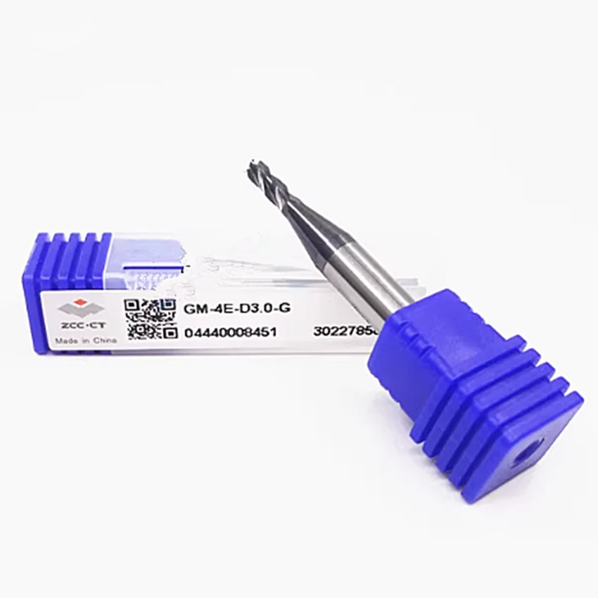 GM-4E-D4.0-G ZCC.CT GM-4E-G CNC Four flute Flat head tungsten steel end mills 4 Flute Flat End Mills D4.0*6*11*50 4T End Mills