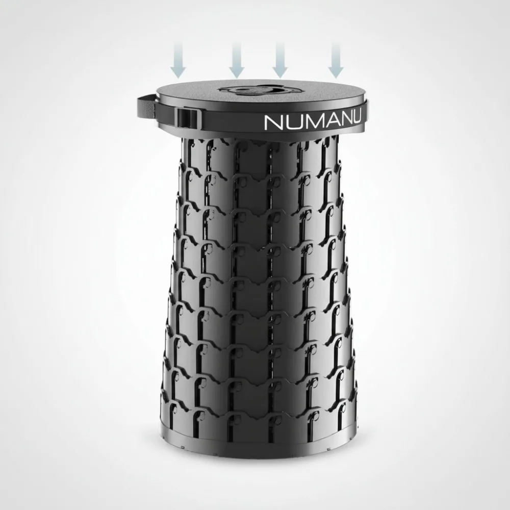 

2025 Upgraded XXL Collapsible Stool with Cushion & Bag, 1000lbs Heavy Duty Portable Folding Seat for Outdoor Travel