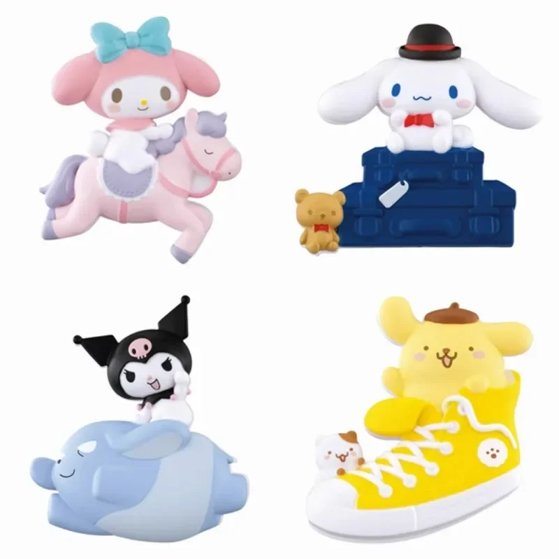 BANDAI Japan Sanrio Hello Kitty Clips Gashapon Figure Anime Cute Cinnamoroll Figurine Kawaii Capsule Toys Gift view 6