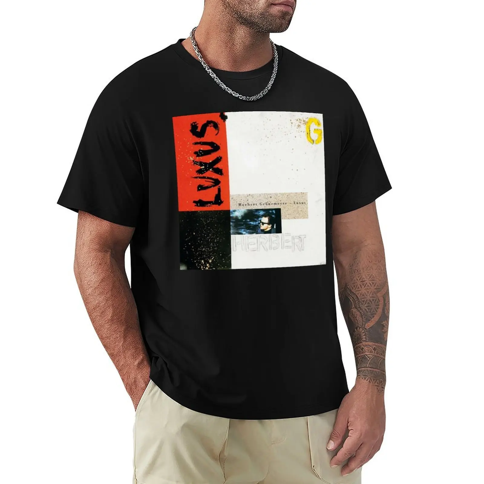 

Herbert Grnemeyer - Luxus album 1990 T-Shirt Casual Lightweight Short Sleeve Top