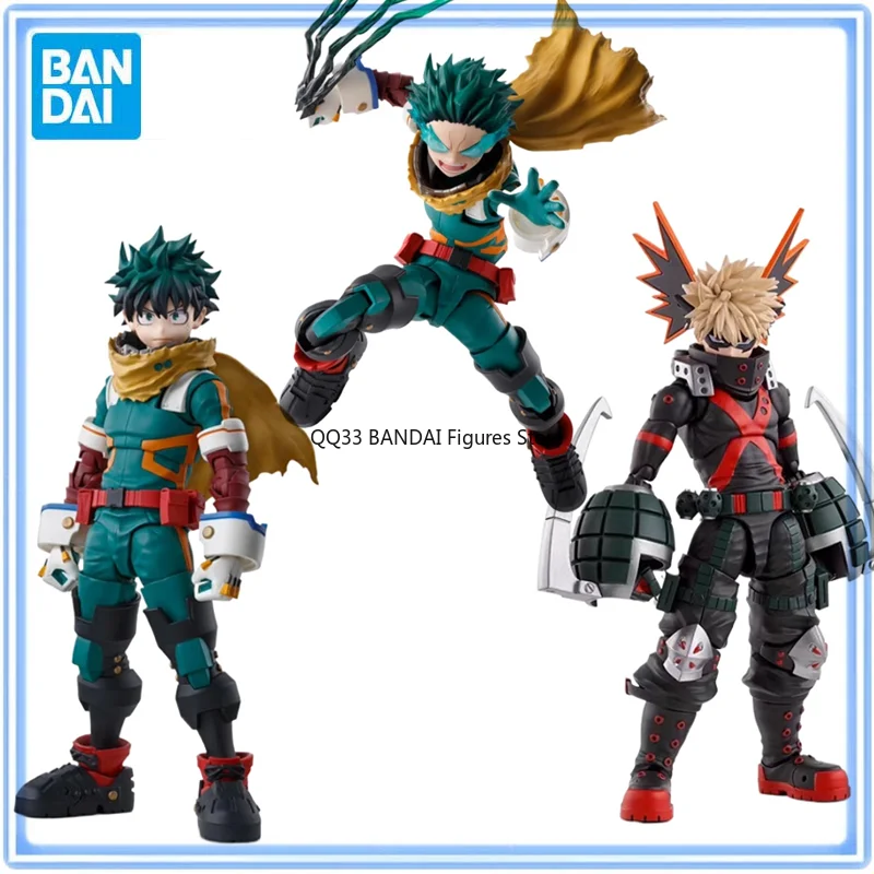 

Bandai Original SHFiguarts My Hero Academia Izuku Midoriya Katsuki Bakugou Action Figure Active Joints Model Hobbies Collectible