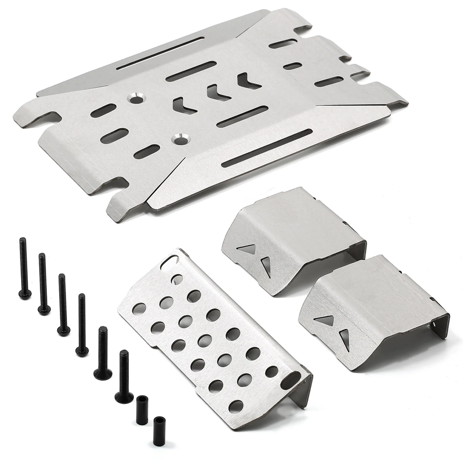 Stainless Steel Chassis Armor Guard Protection Skid Plate for LEILALUO UM07 U4000 RC Car - Upgrade Parts Accessories