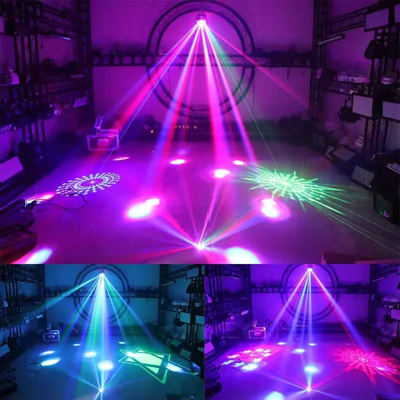 Imagem -06 - Borboleta Led Light com Controle Remoto 3in Laser Dmx512 Disco Light Stage Light dj Festa Casamento Ktv Show