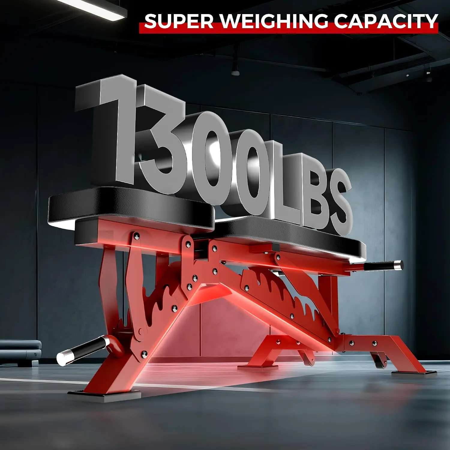 Weight Bench, Adjustable Workout Bench for Home Gym Full Body Workout, 1300LBS Bench Press, 33