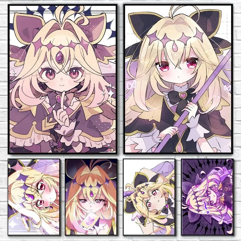 Cure Arcana Shadow Moria Luluka Anime Character Poster HD Print Wall Art Home Decor