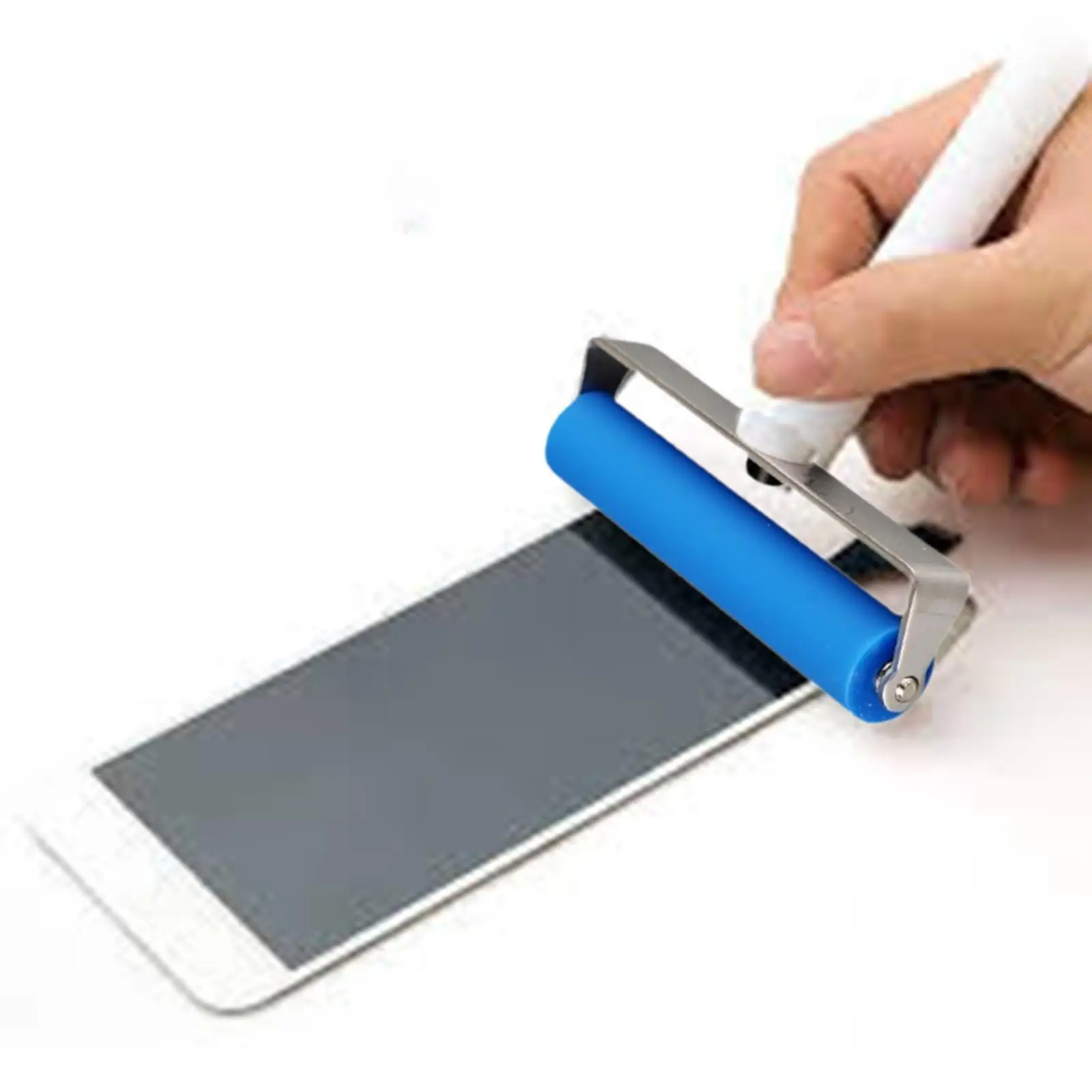 Rol Penghilang Debu Ponsel Manual Tahan Karat Pembersih Layar Anti-gesekan Profesional Rol Pelindung Layar Rol Lengket