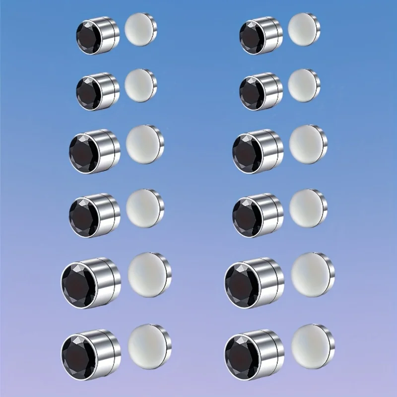 12pcs Dopamine-colored Ear And Nose Clip Set