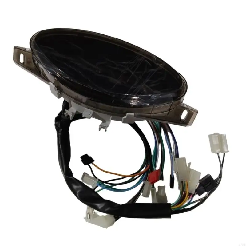 M76E Motorrad-Armaturenbrett-Ersatzgruppe mit LED-Digitalanzeigen, Kontrollleuchtenabschnitten, Kabelbaum und getönt – Detail 9