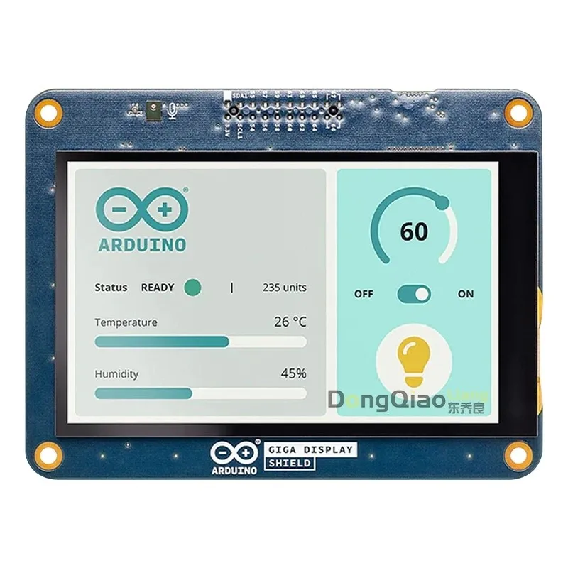 Arduino GIGA Display Shield WIFI R3 ASX00039 SOCKET 2ROW 20POS VERTICAL PASS THROUGH Italian new original authentic