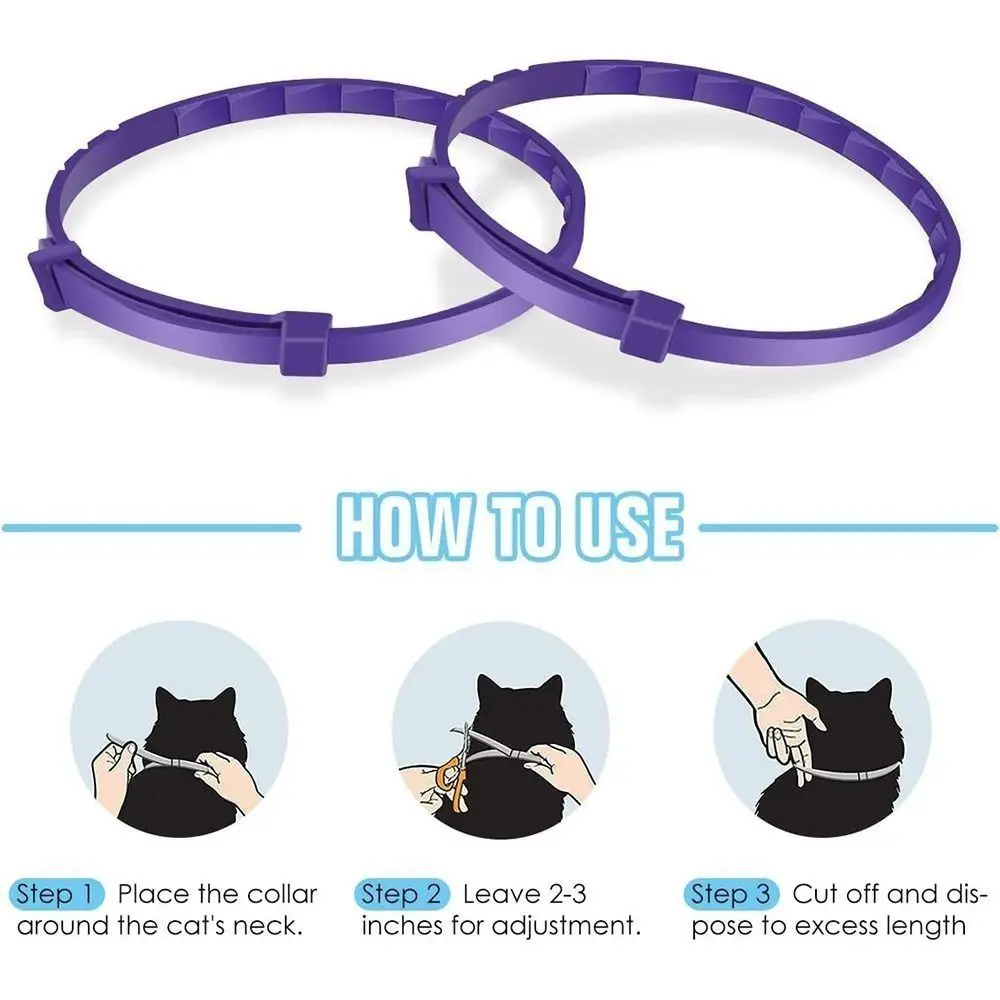 Pet Calming Collar 38cm/63.5cm Necklace Anxiety Stress Reduction Pacify Soothing Adjustable Waterproof TPR Cats Dogs Supplies