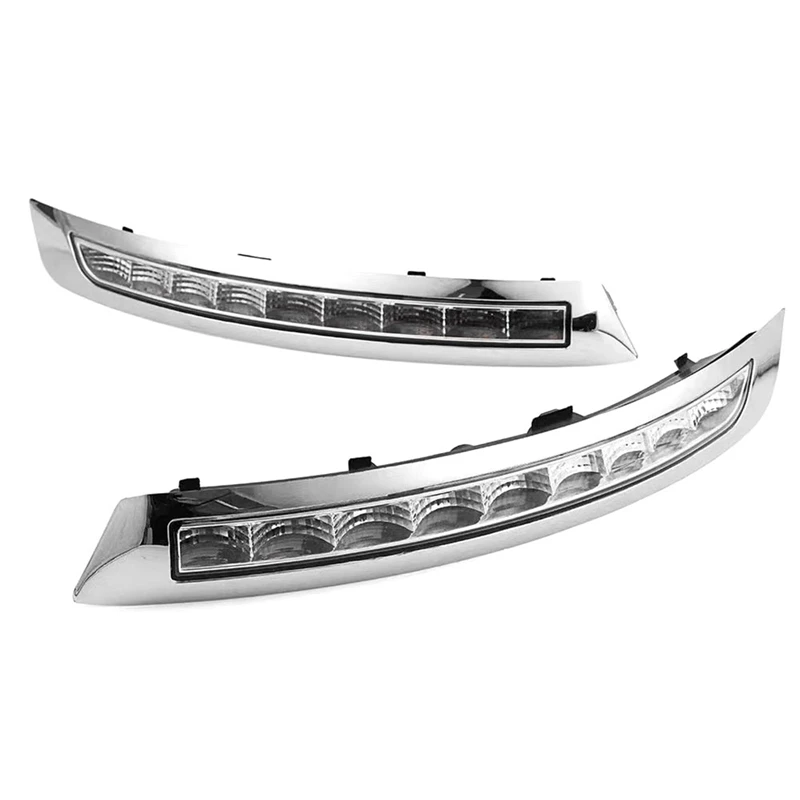 

1Pair For Volvo XC90 2007-2013 LED DRL Turn Signal Daytime Running Light Daylight Fog Lamp