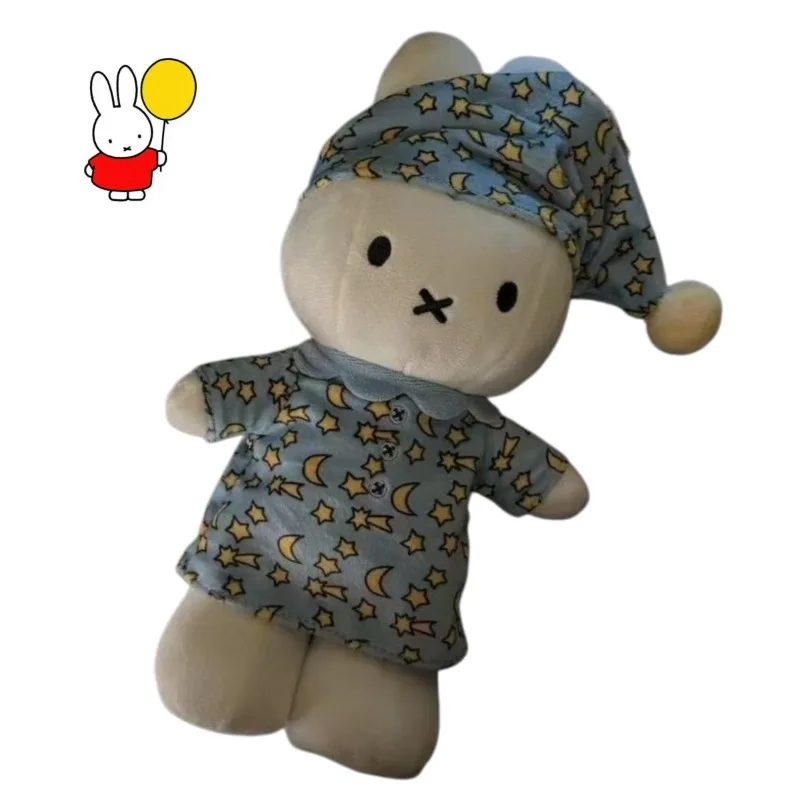 

Kawaii Miffy Super Cute Pajamas 25cm Doll Anime Miffy Soft Plush Companion Doll As A Birthday Gift Toy for Your Girlfriend