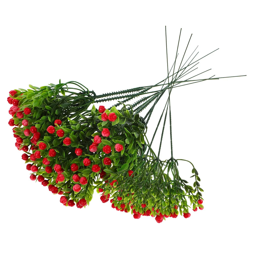 

12Pcs Baby's Breath Flower Stems Artificial Simulated Bouquet Decor Wedding Party Home Living Room Faux Flower Arrangement