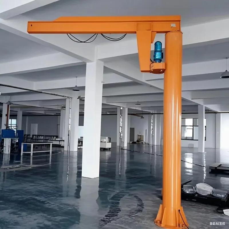 Customized Single Arm Crane Warehouse Indoor Outdoor Loading Unloading Electric Rotating Wall Crane Jib Crane Hoist Lift