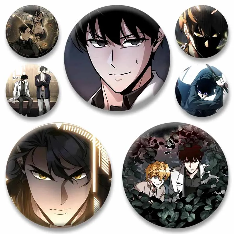 Korean BL Manhwa Omniscient Reader'S Viewpoint Brooch Cartoon Role Dokja Kim Sooyoung Joonghyuk Badge Fashion Jewlery Pins Gifts