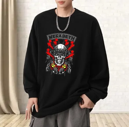 

T shirt men autumn Football Men's clothing Y2k Long sleeves Graphic tee Skull And Roses Tops Gym Printed t shirt vintage clothes