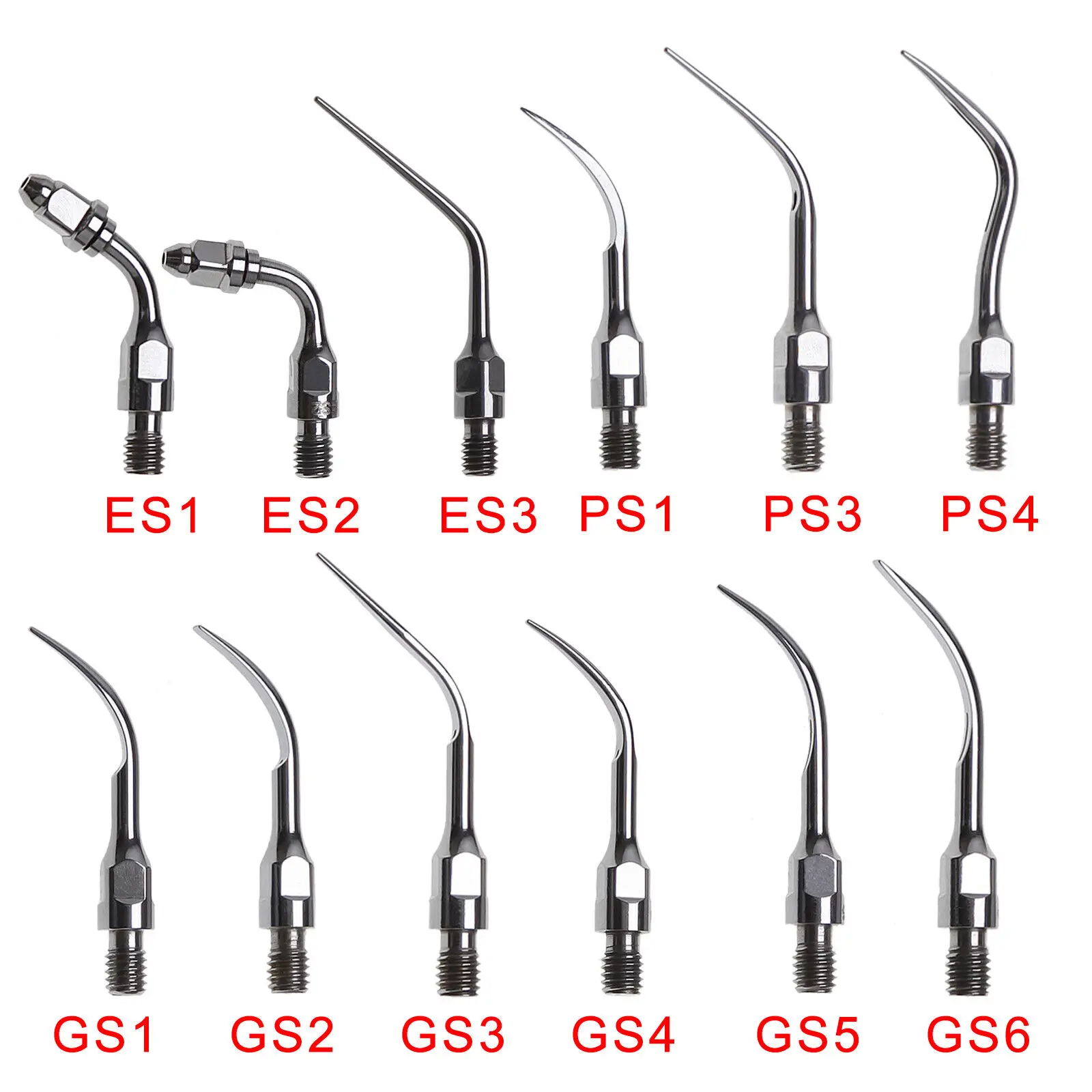 

12Types Dental Ultrasonic Scaler Tip Tips Perio Endo Scaling Fit Sirona Scaler Handpiece