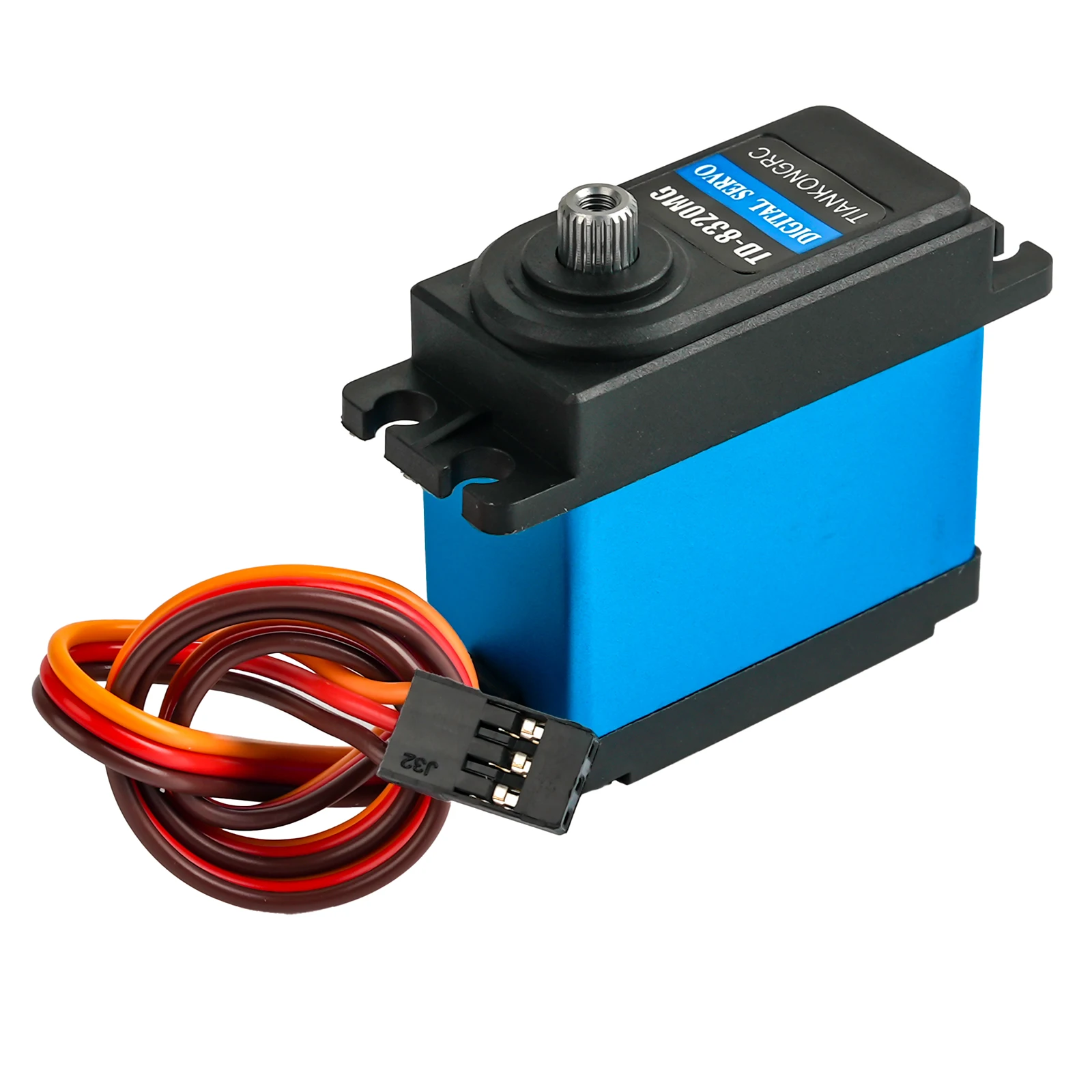 20kg.cm servo digital 4.8-8.4v motor de escova de carbono ângulo de 180 graus controlável para carros modelo rc braço robô rastreador