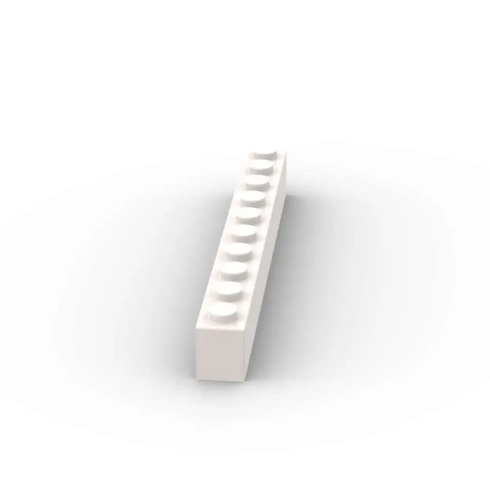 Moc 10 pçs empilhamento 6111 1x10 casa castelo placa de tijolo bloco de construção substituível brinquedos fascinantes adultos meninos presentes do feriado