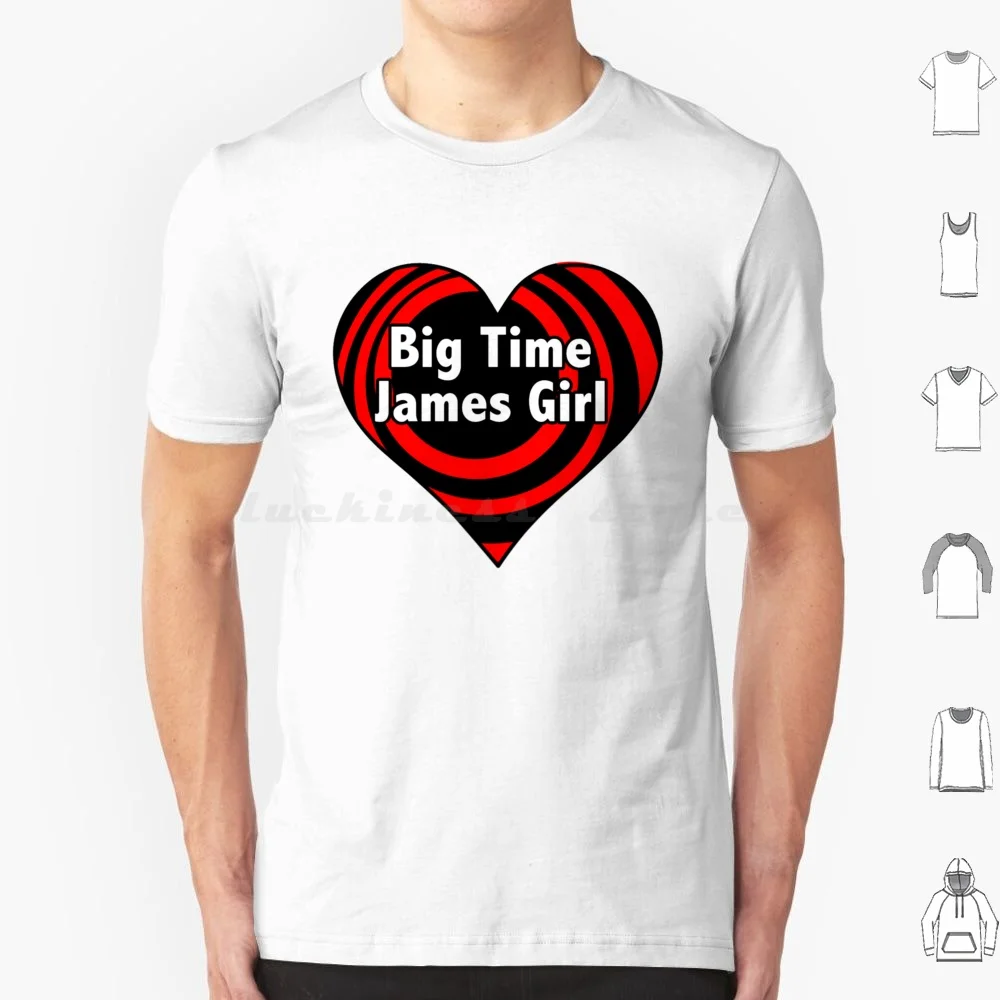 Camiseta Big Time James Girl Heart, camiseta fresca de algodón 6xl, camiseta Big Time Rush Btr Meme Rush Band Gustavo Big Logan Boy Band Gustavo