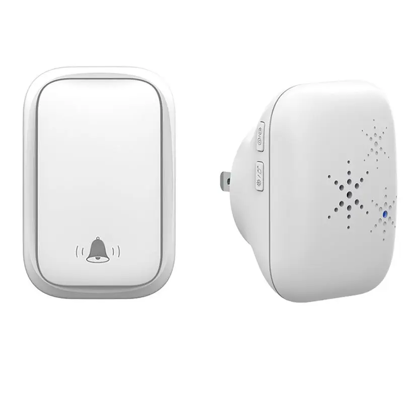 A77K Wireless Doorbell for Home Battery Free Waterproof Doorbell 3 Volume Levels 38 Song for Home/Office/Classroom-EU Plug