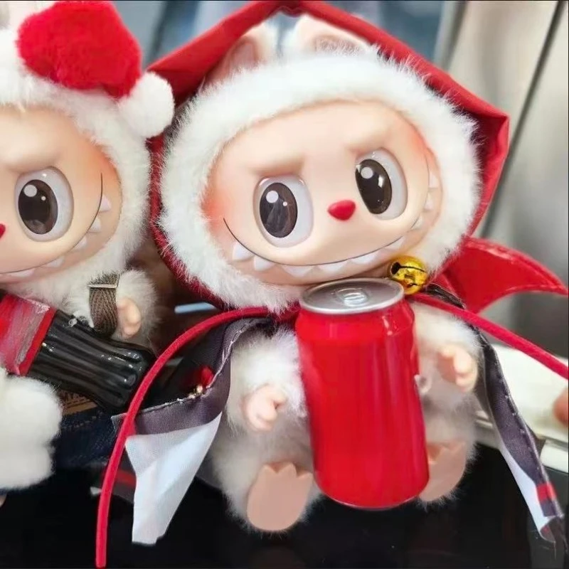 

For Korea Kpop Exo 3.0 Labubu Halloween Pumpkin Devil Little Bear Doll Dress Cute Decoration 15/17cm Doll