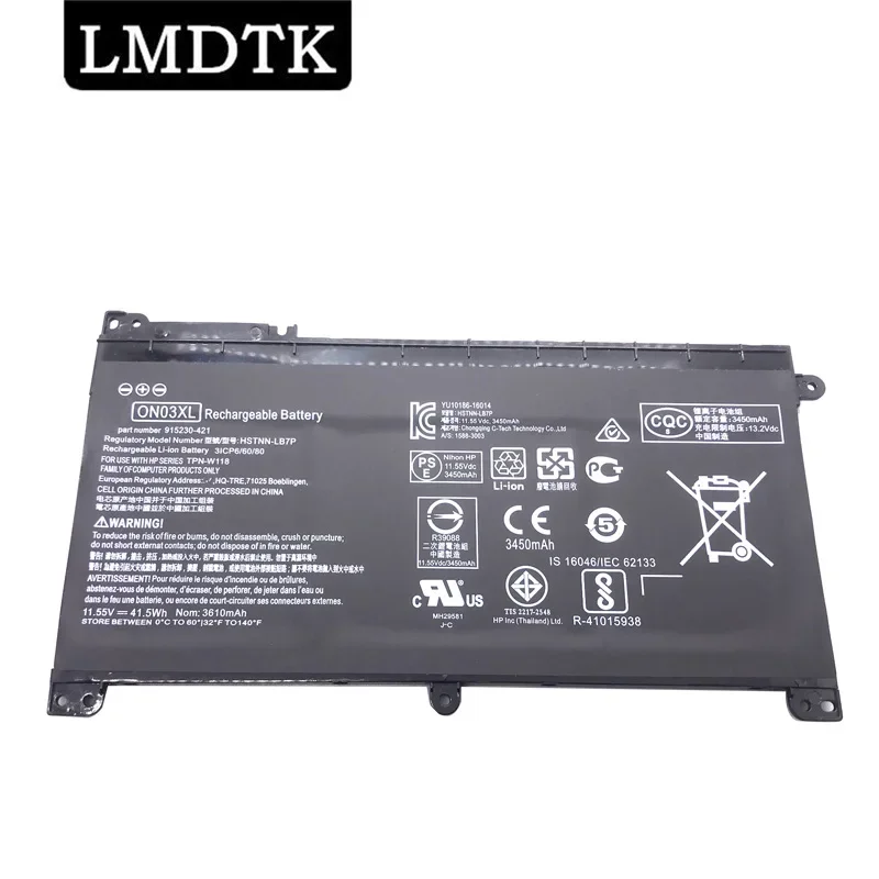 

LMDTK New ON03XL Laptop Battery For Pavilion X360 13-U 13-U140TU U105DX M3-U001DX HSTNN-LB7P TPN-W118 TPN-Q183 915230-421