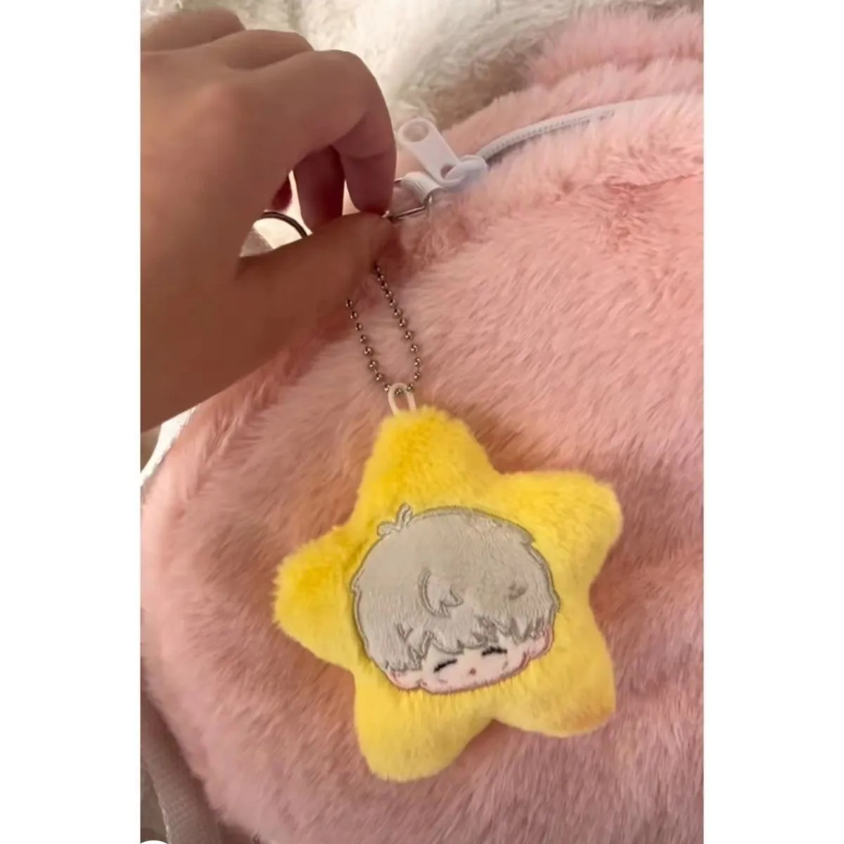 Love and Deepspace Nette FigAuckland Étoile en peluche 45%, Pendentif sac à dos, Cadeau Kawaii exquis et doux pour meilleur ami