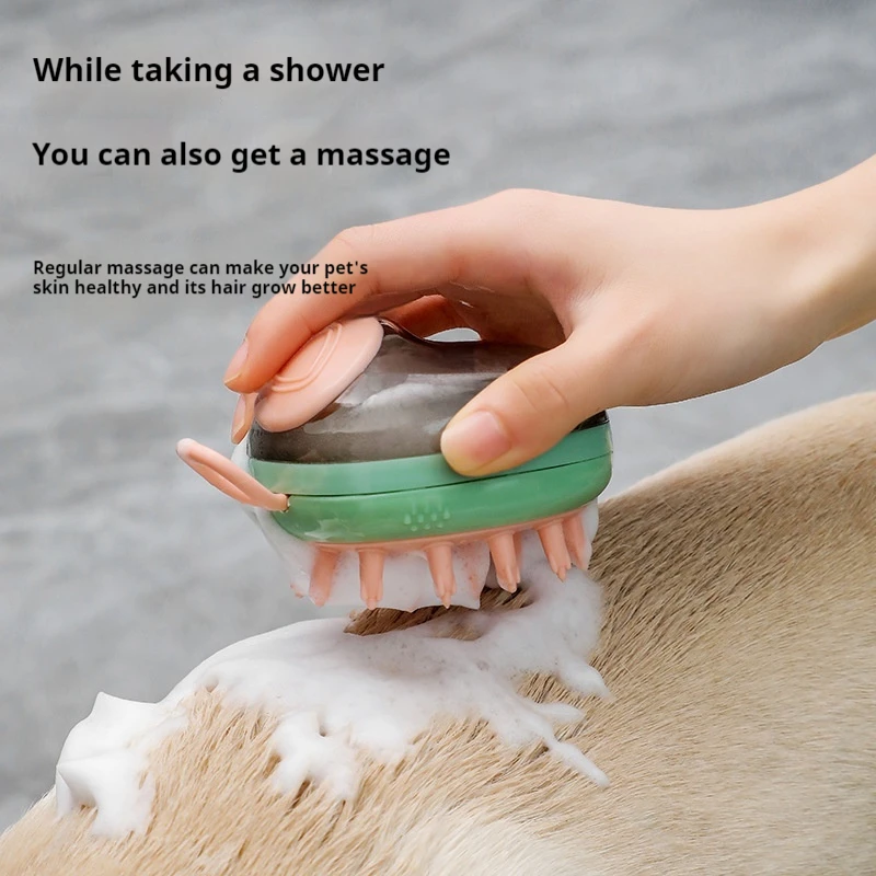 

Dog Comb Massage Brush, Scrubbing Bath Tool, Cat Brush, Silicone Comb, Golden Hair, Teddy Cleaning, Hair Removal, Pet Bath Brush