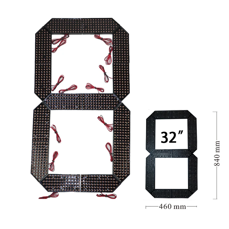 

High brightness led lamp 32" digti number,red color,led sign