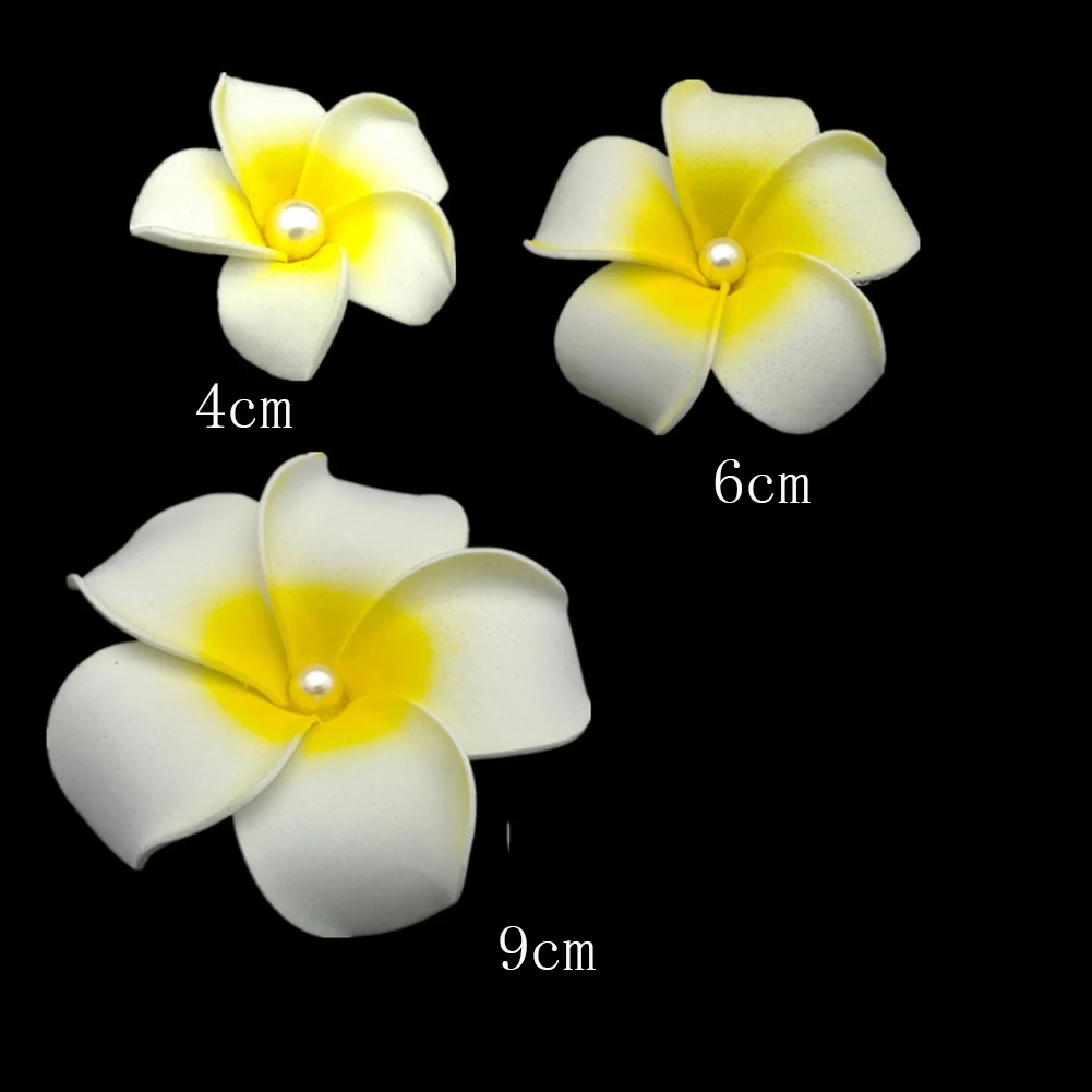 Pearl Plumeria Flower Hair Clips For Women Girls Hairpins Egg Flower Barrette Hawaiian Wedding Party Bag Hat Accessories