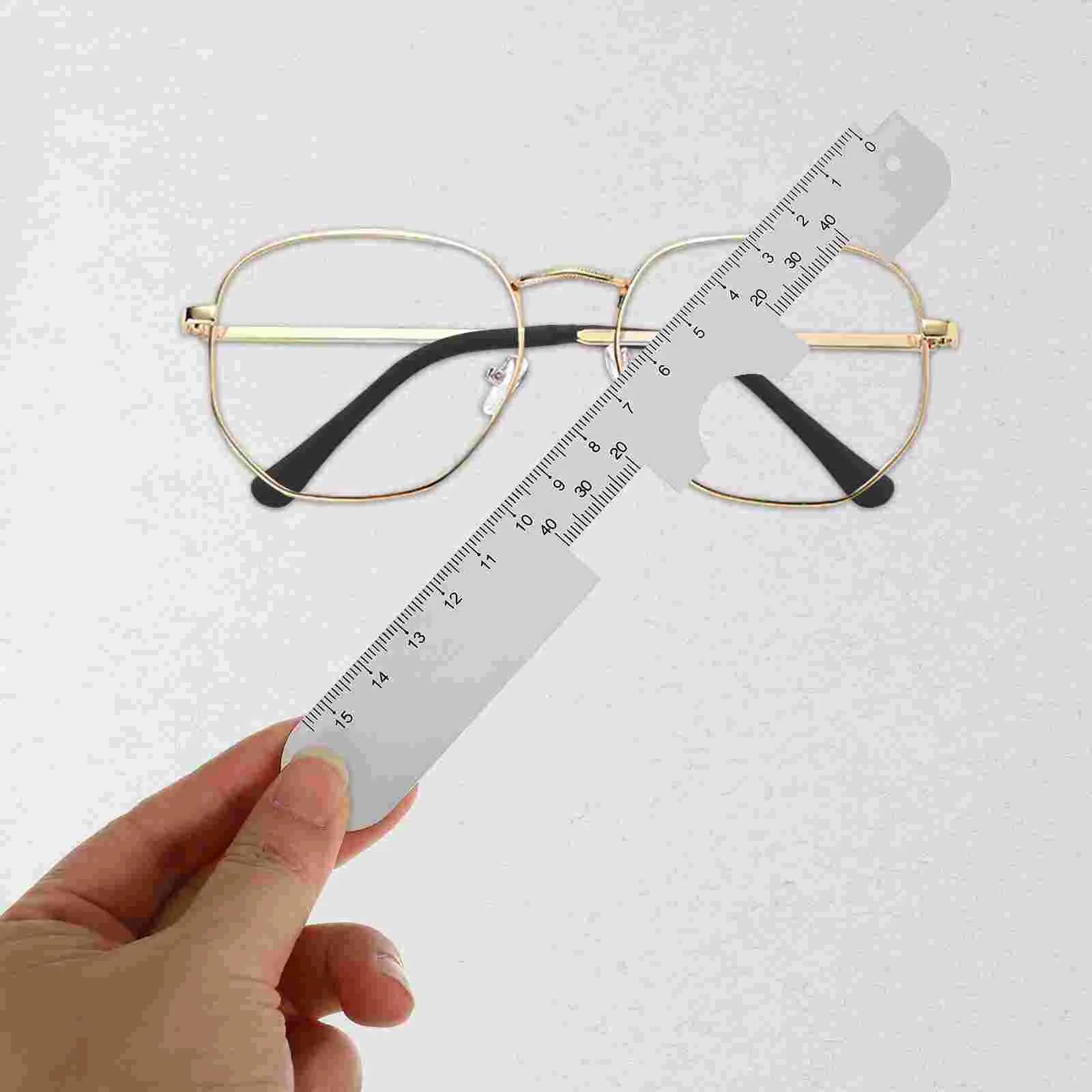 2 Pcs Pupil Distance Ruler Double for Optometrist Eye Care Tool Metric System Measuring Distances Aluminum Measurement Student